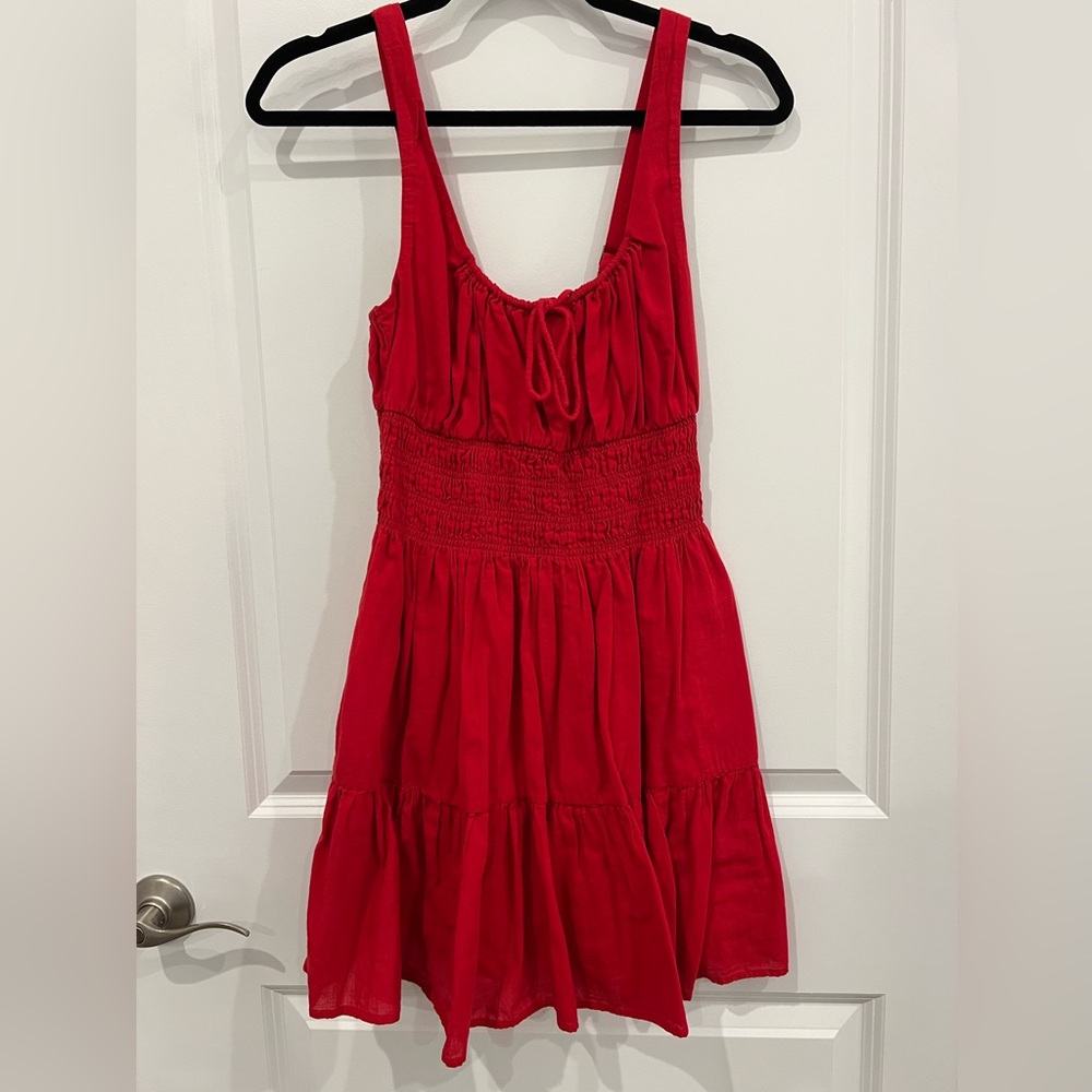 Abercrombie & Fitch Red Mini Dress